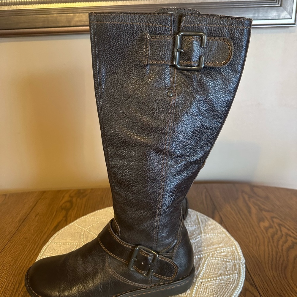 b.o.c. Brown Leather Knee-High Boots